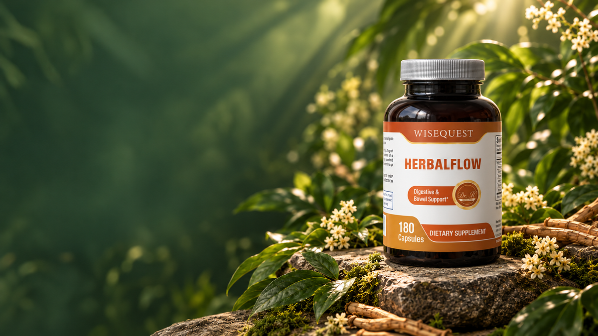 WISEQUEST HERBALFLOW 草本通腹膠囊產品展示